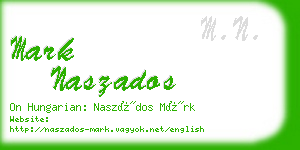 mark naszados business card